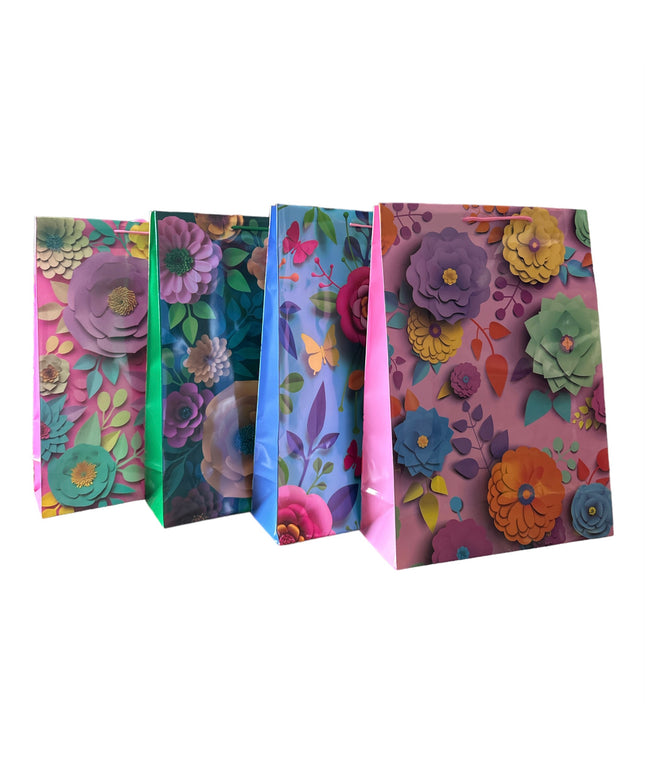 Pungă cadou Flori 12/set. 43cm