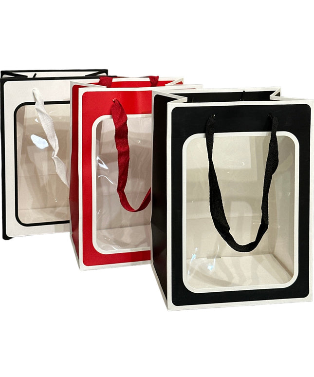 Pungă de cadou cu fereastră 12/set 25cm