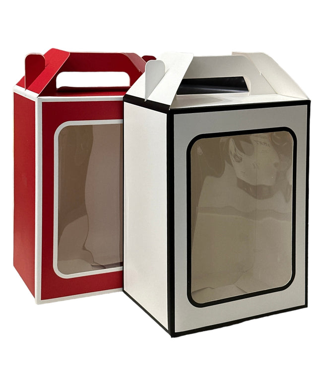Pungă cadou cutie cu fereastră 12/set 27cm