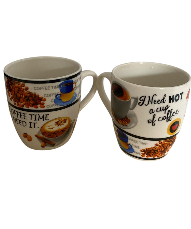 Set cadou 6 căni ceramică Coffee color