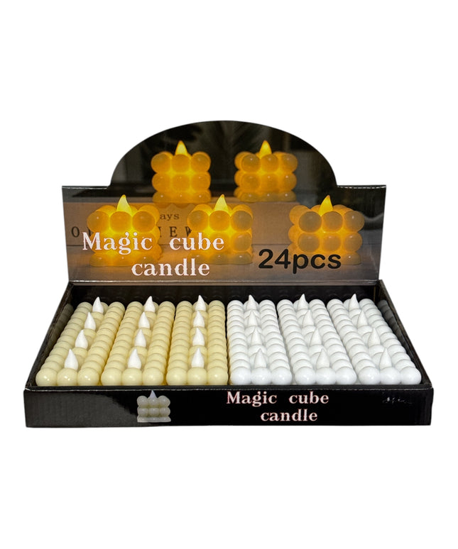 Lumânare LED Magic Cube 24/set 5cm 1213-13