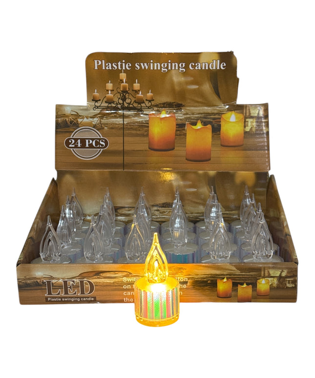 Lumânare LED Cristal 24/set 8x4cm 1213-17