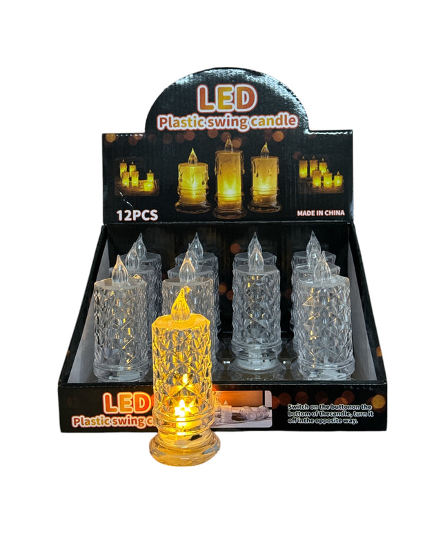 Lumânare LED Cristal 12set 10x5cm 1213-18