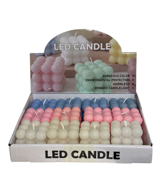 Lumânare LED Magic Cube color 12set 5cm 1213-12