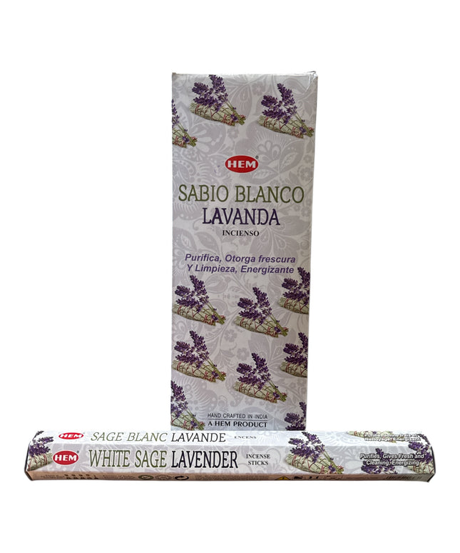 Bețișoare parfumate HEM 6/set WHITE SAGE LAVANDA