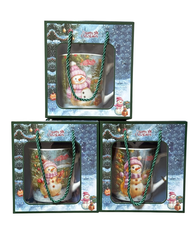 Set cadou cană Crăciun 500ml cu linguriță metal PV15B