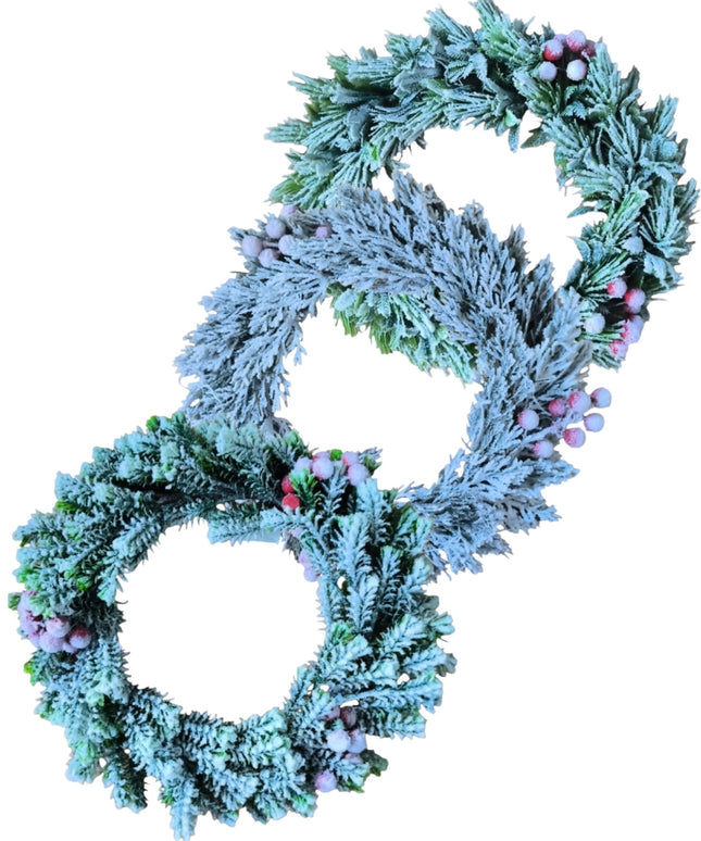 Coroniță ușă brad artificial 30cm