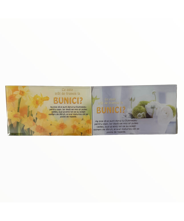 Tablou decorativ din sticlă cu mesaj pentru Bunici