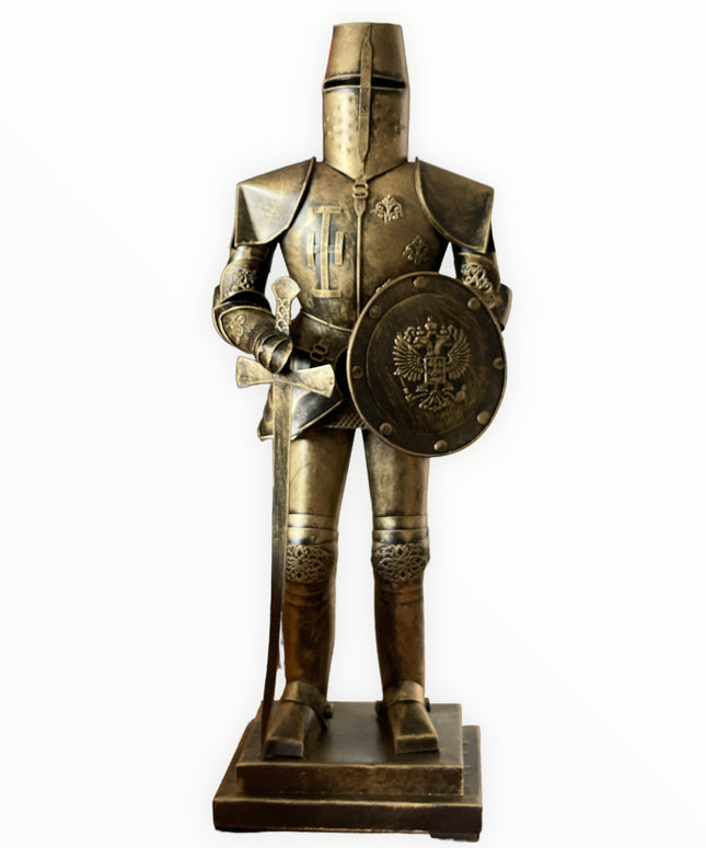 Armură Cavaler cu scut și sabie 43cm