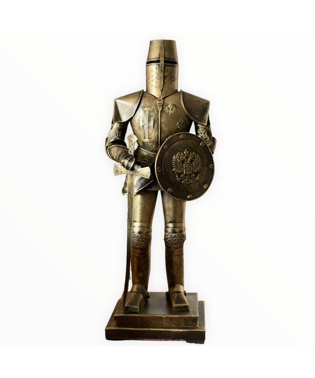 Armură Cavaler cu scut și sabie 43cm