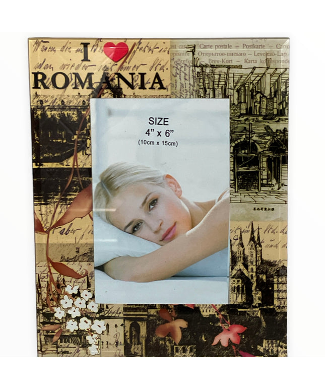 Ramă foto Love România 23cm
