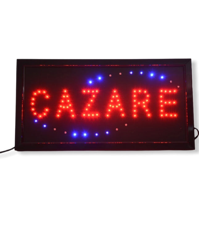 Tablou luminos reclamă CAZARE