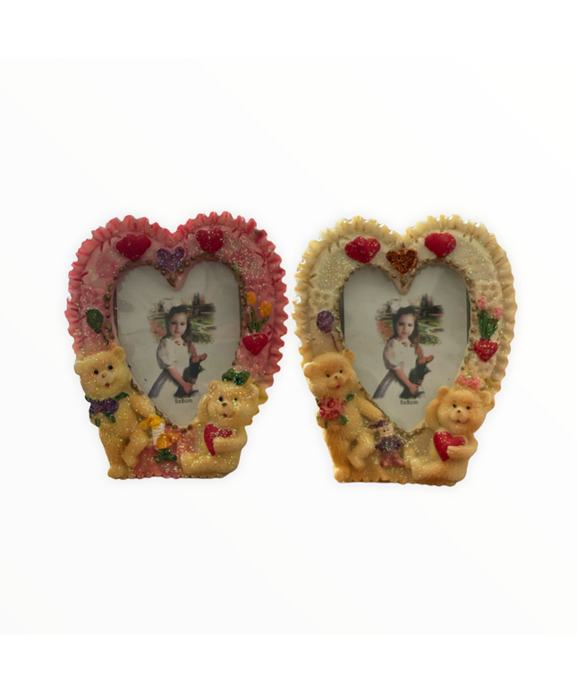Ramă foto ursuleți 2/set 12 cm