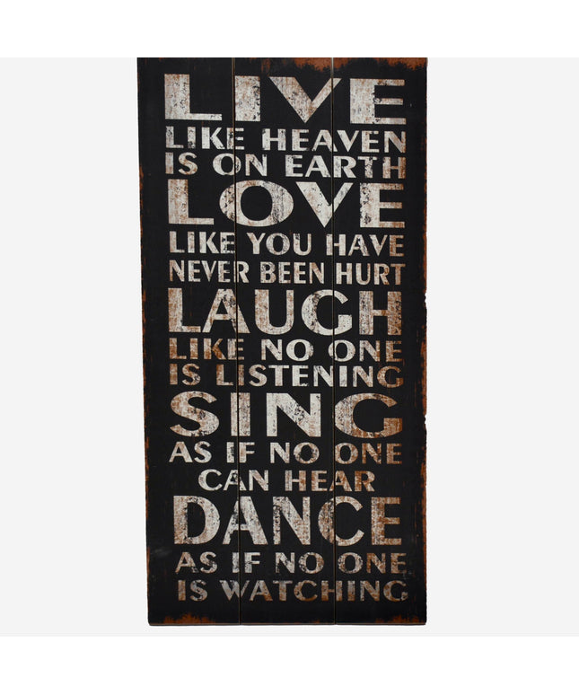 Tablou LIVE,LOVE,  60 x 30cm