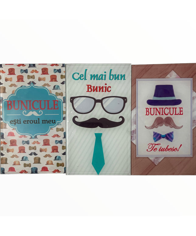 Tablou decorativ din sticlă cu mesaj pentru Bunic