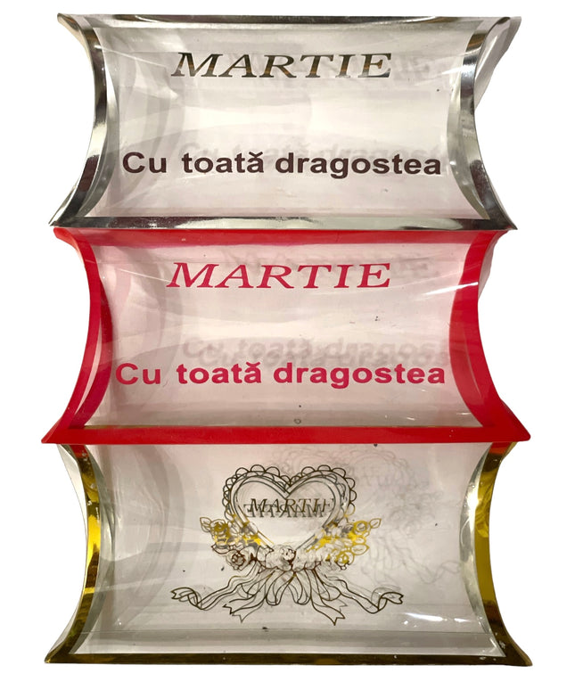 Cutie acetofan Martie 50/set 10cm