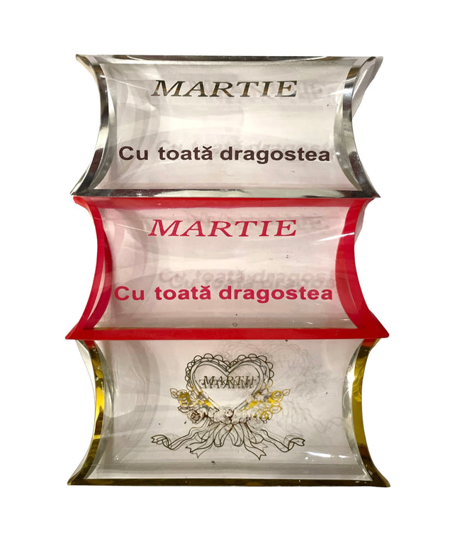 Cutie acetofan Martie 50/set 10cm