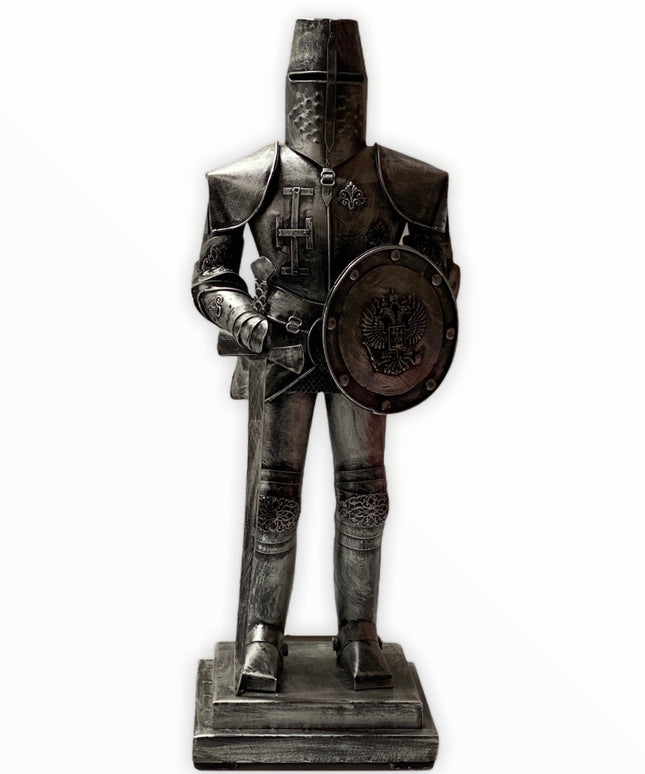 Armură Cavaler cu scut și sabie 43cm