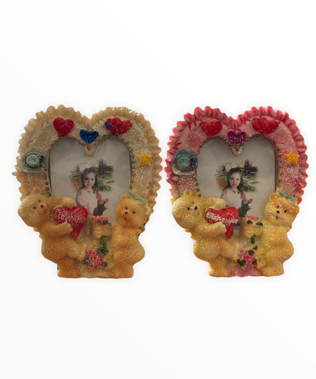 Ramă foto ursuleți 2/set 12 cm