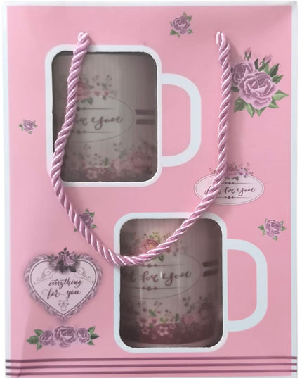 Set cadou 2 căni cu linguriță CH4