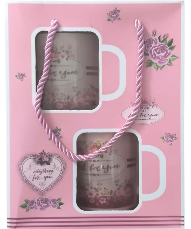 Set cadou 2 căni cu linguriță CH4