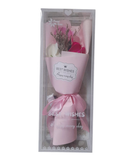 Buchet ornamental Trandafiri cu lumini în cutie cadou 804-15