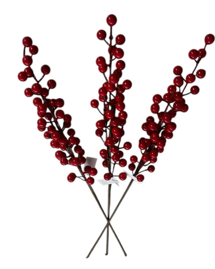 Fir Bobițe fructe de pădure artificiale 53cm