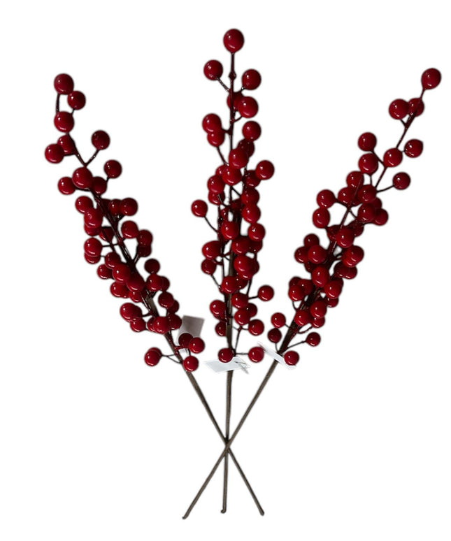 Fir Bobițe fructe de pădure artificiale 53cm