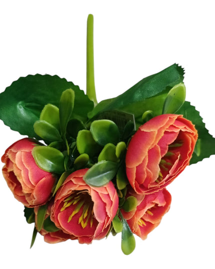 Buchet ornamental Bujori artificiali22cm w013-6