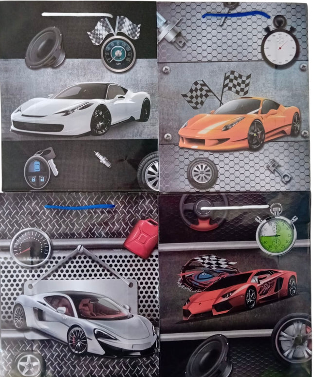 Pungă cadou Mașini 12/set 31x26cm