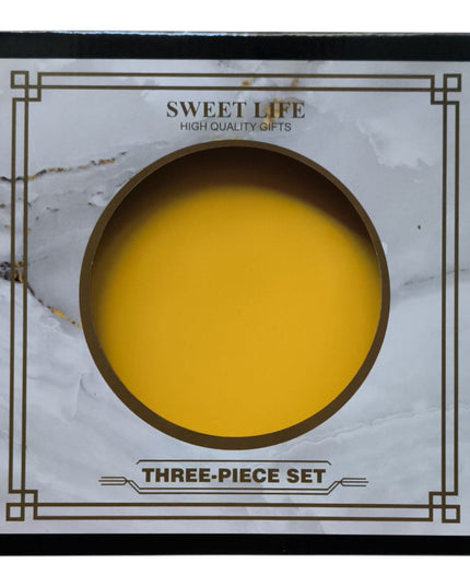 Set cadou 3 Piese din Ceramică – Sweet Life – Farfurie, Bol și Cană