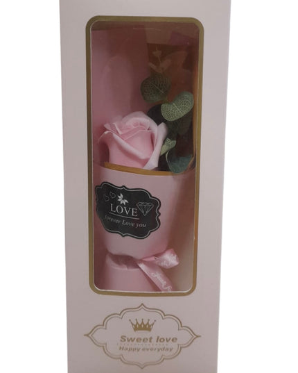Buchet decorativ Trandafiri de săpun în pungă cadou 804-8