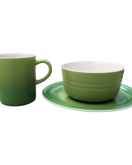 Set cadou 3 Piese din Ceramică – Sweet Life – Farfurie, Bol și Cană