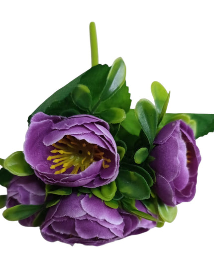 Buchet ornamental Bujori artificiali22cm w013-6