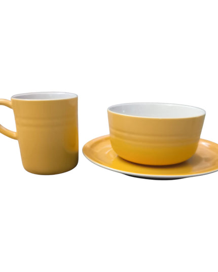 Set cadou 3 Piese din Ceramică – Sweet Life – Farfurie, Bol și Cană