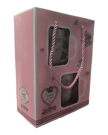 Set cadou 2 căni cu linguriță CH4