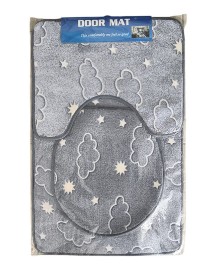 Set covorașe baie 3 piese fluorescente 78x49cm,cod1104-8