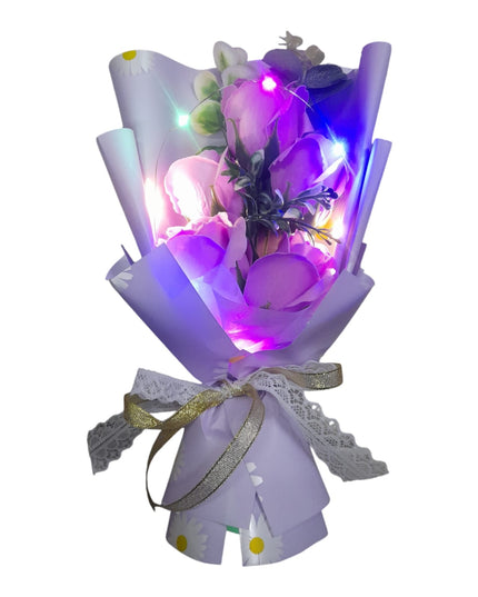 Buchet decorativ în Cutie cadou cu lumini LED 804-7