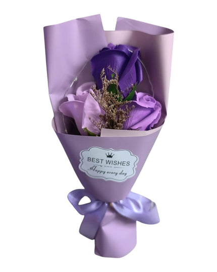 Buchet ornamental Trandafiri cu lumini în cutie cadou 804-15