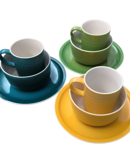 Set cadou 3 Piese din Ceramică – Sweet Life – Farfurie, Bol și Cană
