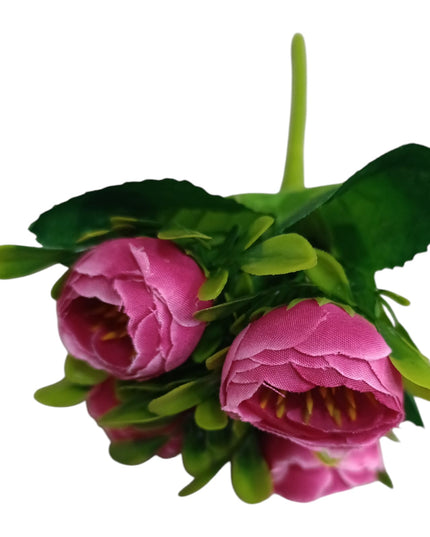 Buchet ornamental Bujori artificiali22cm w013-6