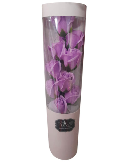 Buchet ornamental Trandafiri Cu lumini LED în cutie cadou 804-14