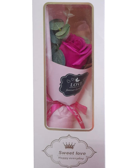 Buchet decorativ Trandafiri de săpun în pungă cadou 804-8