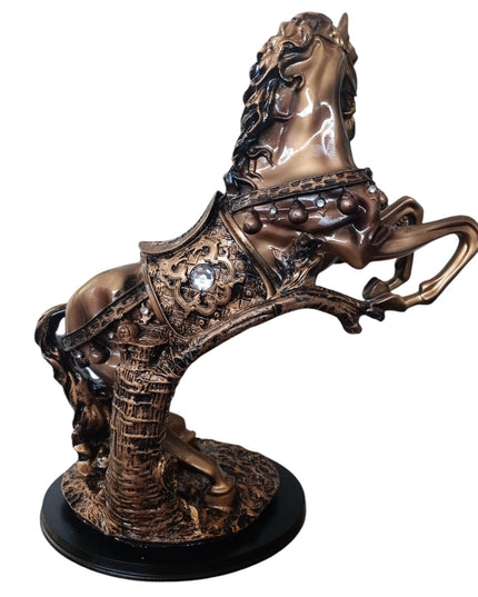 Statuetă Cal Cabrat Decorat  54cm