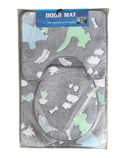 Set covorașe baie 3 piese fluorescente 78x49cm,cod1104-8