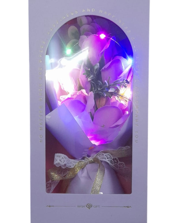 Buchet decorativ în Cutie cadou cu lumini LED 804-7