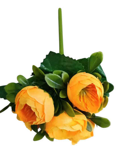 Buchet ornamental Bujori artificiali22cm w013-6