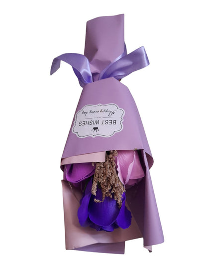 Buchet decorativ în pungă cadou cu lumini 27cm  804-1