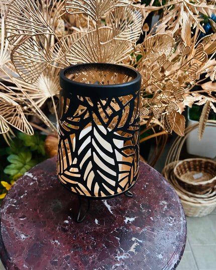 Veioză metal cu lumânare LED ( 1+1 gratis)