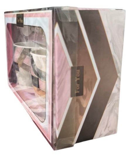 Set cadou 2 căni cu linguriță AT1473